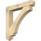 Ekena Millwork Imperial Arts and Crafts Rough Sawn Bracket w/ Offset Brace, Douglas Fir, 8"W x 46"D x 46"H BKT0806X46X46IMP03RDF - alternate 1